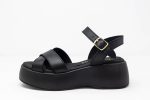Flatforms Melissa side Χειροποίητα δερμάτινα flatforms με αντιολισθητική σόλα