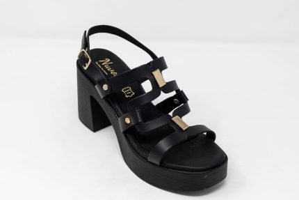 Heels Dido, Γυναικεία αρχαιοελληνικά πέδιλα με χρυσά διακοσμητικά
