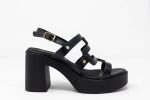 Heels Dido side Χειροποίητα πέδιλα με δέσιμο στον αστράγαλο και gel πατάκι