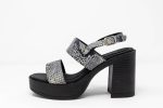 Heels Zanzibar side Γυναικεία χειροποίητα δερμάτινα πέδιλα Zanzibar σε animal print με ψηλό τακούνι 10 εκ.
