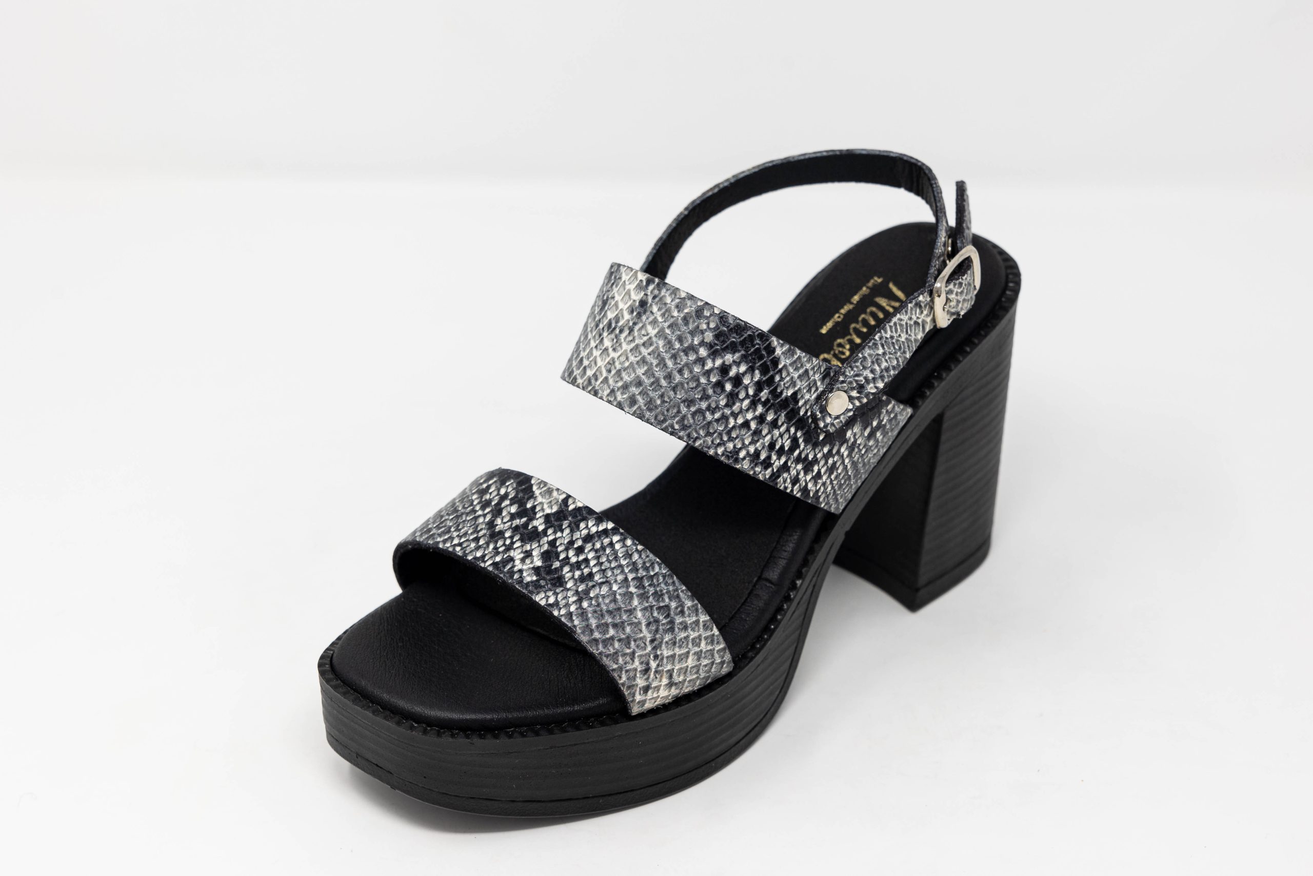Heels Zanzibar Heels Zanzibar Γυναικεία χειροποίητα δερμάτινα πέδιλα Zanzibar σε animal print με ψηλό τακούνι 10 εκ.