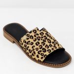 Sandal Sarabi Γυναικεία σανδάλια σε animal print με gel πατάκι