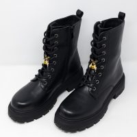 μαύρα μποτάκια Melissa side